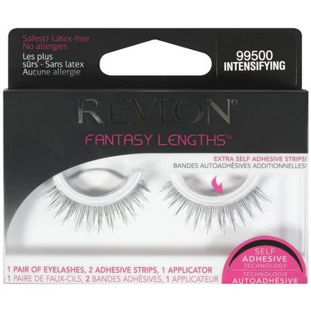 Revlon Fantasy Lengths Eyelashes, Intensifying 99500, Pack of 4