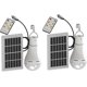 thumbnail image 1 of Lámpara solar led, bombillas superbrillantes de 9w con control remoto, luz solar de camping/emergencia para acampar y senderismo, 2 unidades Afortunado Sencillez, 1 of 3