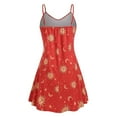 thumbnail image 2 of Womens Dresses Casual Sleeveless Floral Printed Plus Size Fashion Flowy A Line Dress Red Skater Clothes Outfits XL, 2 of 5