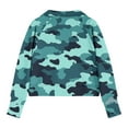 thumbnail image 5 of SGFCWSX Girls Fleece Pullover Camouflage Print Zipper Sweatshirt Kids Thermal Sweatshirts Mint Green Size 9 Years, 5 of 5