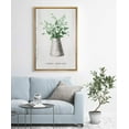 thumbnail image 2 of IDEA4WALL Framed Canvas Art Wall Decor Tropical Leaves in Ceramic Vase Botanical Plants Illustrations Modern Art Decorative Elements Relax/Calm for Dorm Home Office - 24"x36", 2 of 4