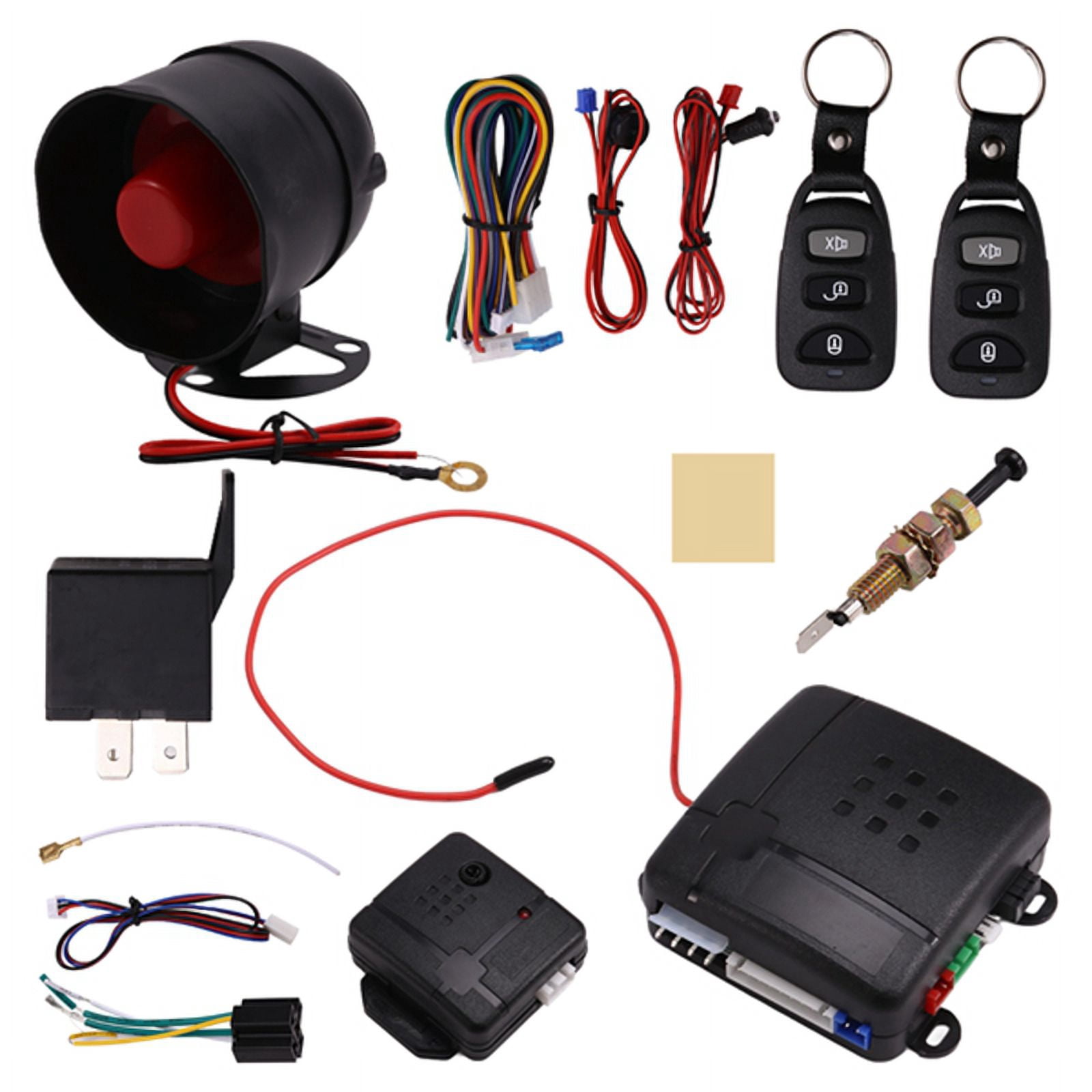 Universal One-Way Car Anti-Theft Device Sound and Light Alarm Remote Car Anti-Theft Alarm Protection System