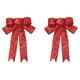 thumbnail image 2 of 4pcs 23cm Christmas Bowknot Beautiful Ribbon Accessories Adornos para árboles de Navidad (Rojo), 2 of 5