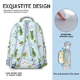 thumbnail image 5 of Nature Inspired Student Backpack with Mushroom and Flower Pattern Waterproof Scratch-Resistant Composite Oxford Cloth, Comfortable Adjustable Straps, Perfect for Student and Forest Lovers, 5 of 6