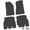Black w/ Blue Insert, variant on Flextread Floor Mats for 18-24 Jeep Wrangler JLU - Mopar Licensed Factory Fit - Black w/ Red Rubicon Insert - 100% Made in USA