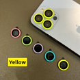 thumbnail image 2 of Luminous Ceramic Camera Protector Film For Iphone 14 13 12 11 Pro Max 12 13 Mini Lens Ring Tempered Glass Protective Glowing Cap, 2 of 5