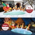 thumbnail image 4 of Trineo inflable y divertido de Papá Noel de Navidad de 3 m para exteriores, 4 of 7