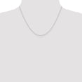 thumbnail image 5 of Auriga Fine Jewelry 14K White Gold 0.8mm Wheat Chain Necklace 18inch for Women, 5 of 6