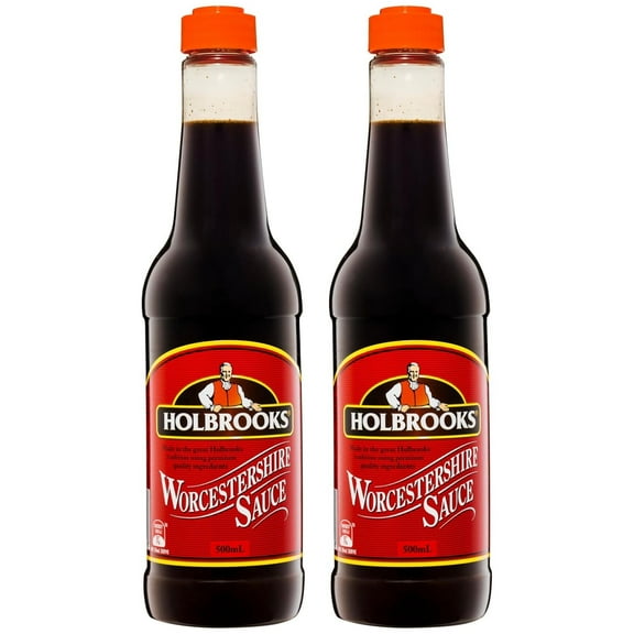 Holbrooks Worcestershire Sauce (Pack of 2 x 500ml each)  – Classic, Rich Flavor Imported from AUSTRALIA !!!
