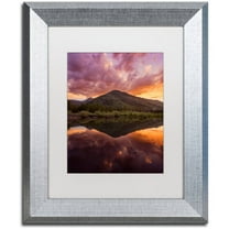 Trademark Fine Art "Glamor in the Sky" Canvas Art by Michael Blanchette Photography White Matte, Silver Frame