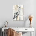 thumbnail image 2 of Elephant Stock River Heron I Wall Art - Vertical Multi Panel Canvas - Living Room Wall Decor - Animal Multi Panel - Blue And Brown Decor By Eva Watts - 14" x 23", 2 of 4