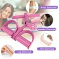 thumbnail image 3 of Tension Rope 4 Tube Puller Pedal Ankle Abdominal Exerciser Fitness Elastic D1P7, 3 of 9