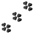 thumbnail image 4 of bedienty Network Cable Splitter Converter 1-in-2-out Ethernet Adaptor Desktop PC Black 3Set, 4 of 6