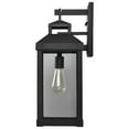 thumbnail image 5 of Nuvo Lighting Corning 1 Light Large Wall Lantern Matte Black with Clear Glass, 5 of 7
