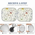 thumbnail image 6 of Fotbe Colorful Mushrooms and Plants 2-Piece Car Windshield Sun Shade | Sun Blocker for Car Windshield | Foldable Automotive Interior Accessories for Sun Protection-Small, 6 of 7