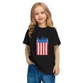 thumbnail image 5 of MKOSPLRT 3-10 Years American Flag T Shirt for Kids Short Sleeve Crew Neck USA Flag Shirts Lightweight Holiday Party Tshirts for Girl Boy, 5 of 8