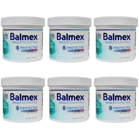 Balmex Adult Advantage B-Protected Skin Relief Cream, with Skin Shield Technology to Protect - Soothe and Heal Sensitive Skin, 12oz