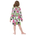 thumbnail image 7 of FORMRS Niños Bathrobe Unisex Hooded Robe Soft Plush Pajamas Sleepwear, Size 10-12T, Abstract Geometric, 7 of 7