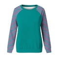 thumbnail image 4 of hotojiny Sweatshirt for Women Long Sleeve Crew Neck Casual Pullover Tops Fall Fashion Color Block Loose Sweatshirts, 4 of 4