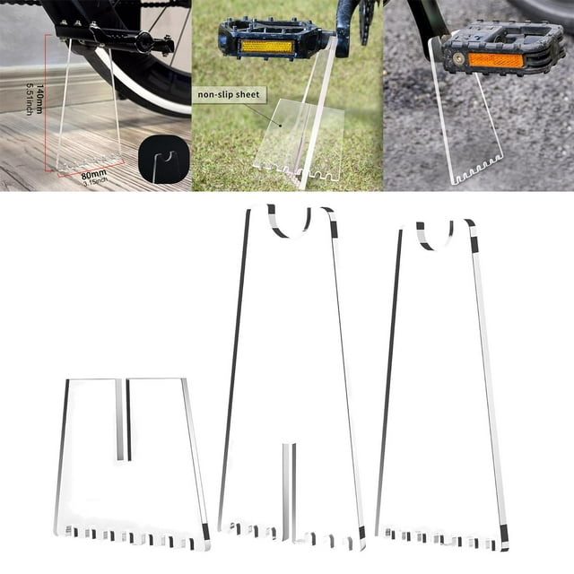 Ethern Acrylic Bicycle Foot Bracket Transparent Lightweight Bike Stand Parking Rack for