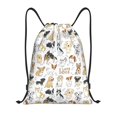thumbnail image 1 of Bingfone I Love Dogs Drawstrings Backpacks Bags for Men Women Gym Drawstrings Bag-Small, 1 of 6