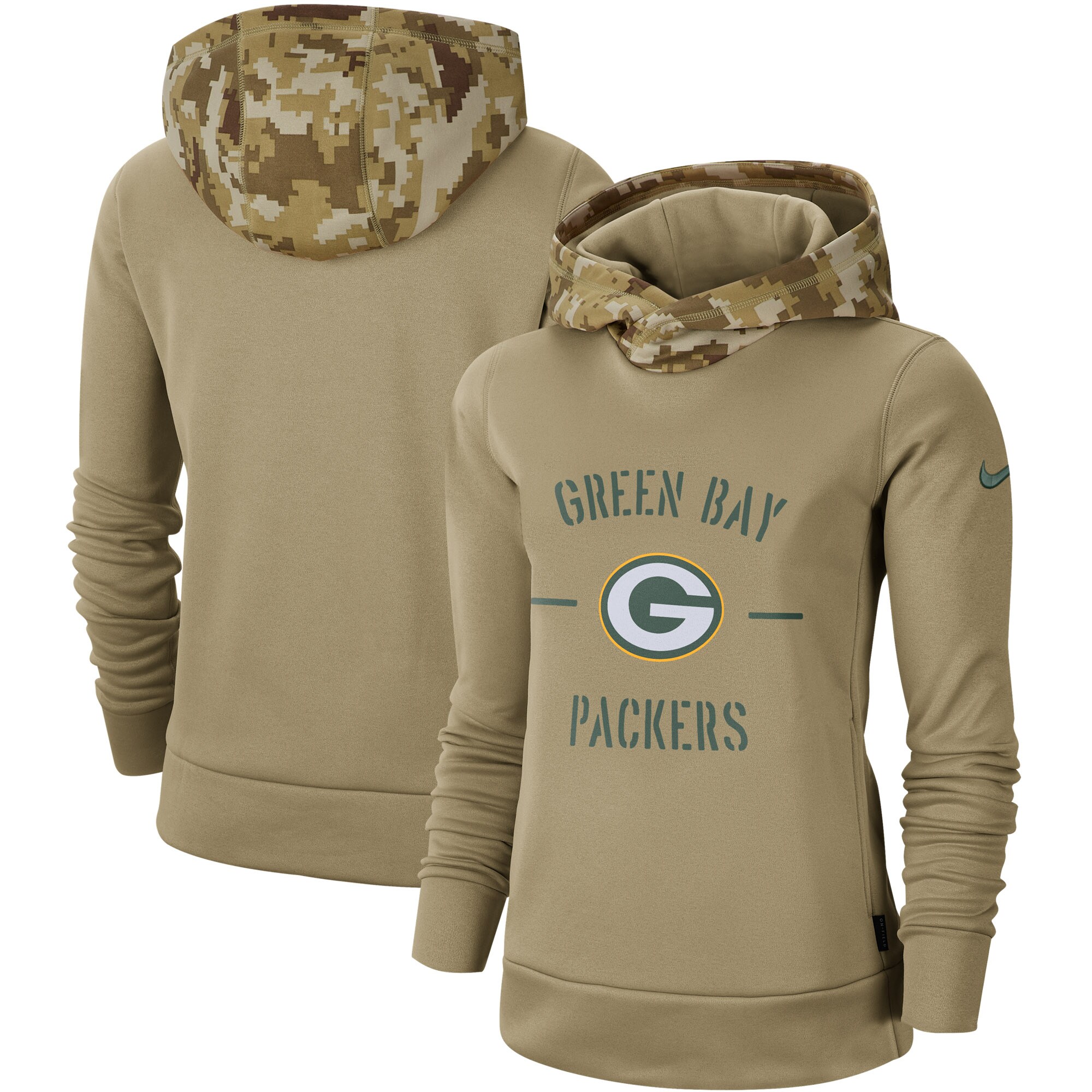 packers salute to service therma po hoodie