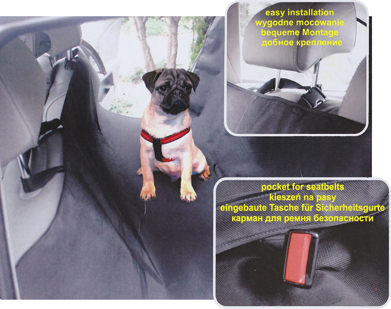 Heavy Duty Back Seat Cover Dirt Fur Protector Dog Car Hammock