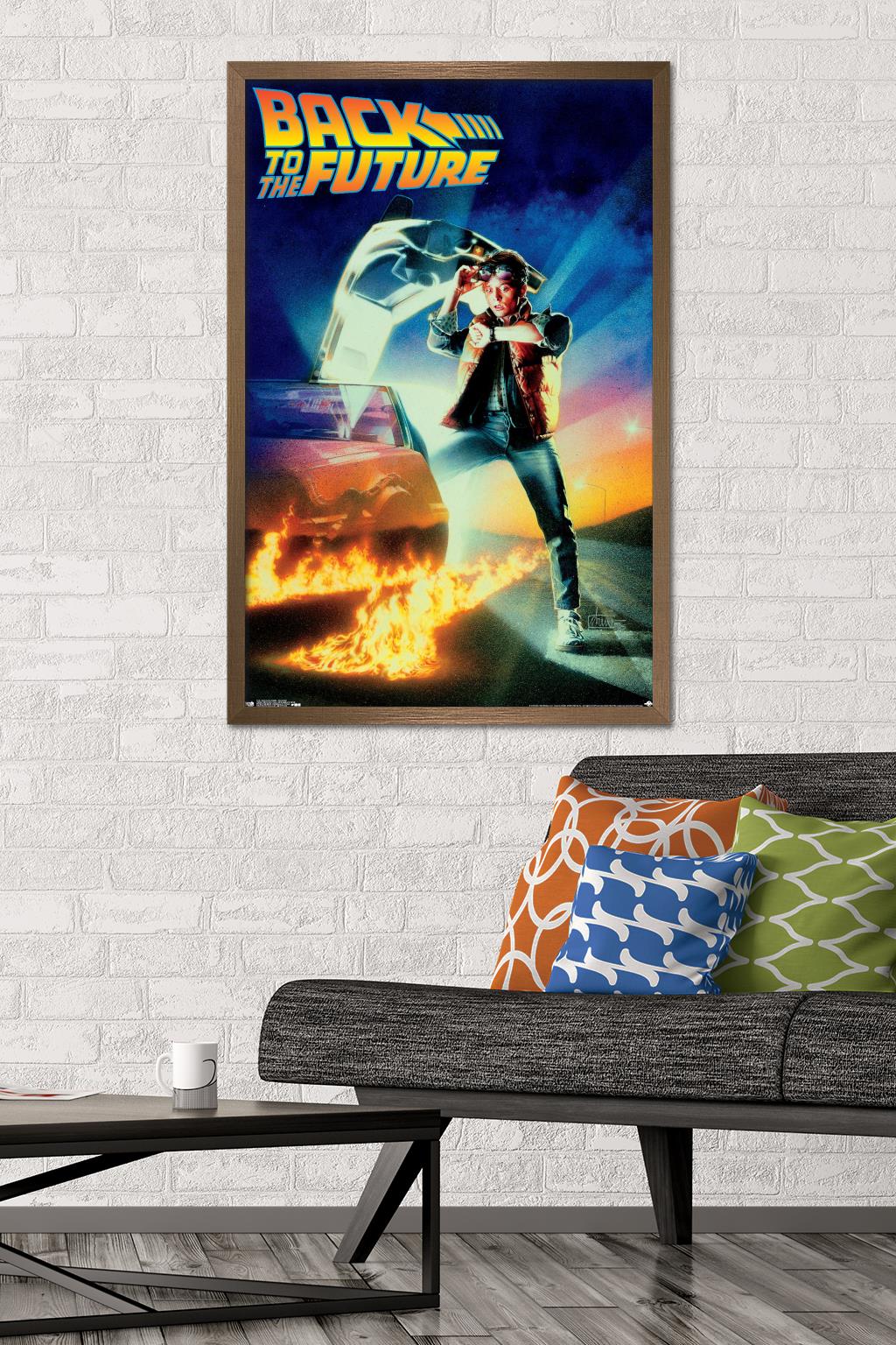 Back to the Future - One Sheet Wall Poster, 22.375" x 34", Framed