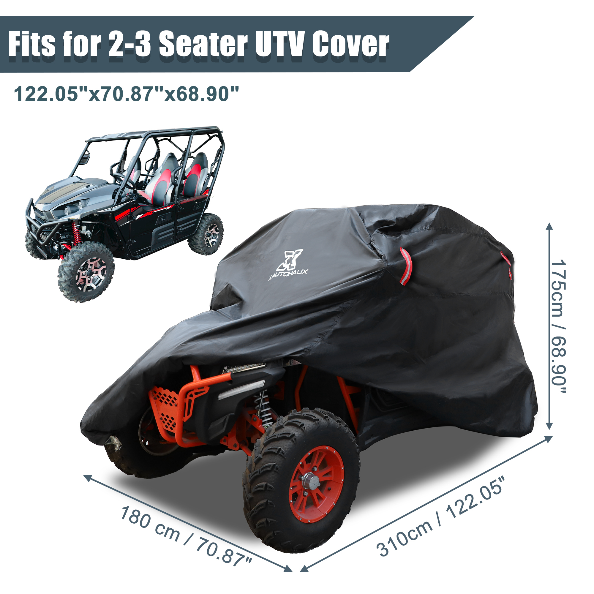 Unique Bargains Rain Shade Waterproof Full Cover for Polaris RZR XP 1000 900 800