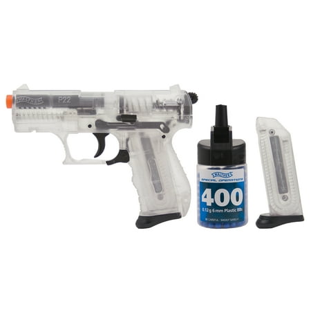 Walther 2272000 Air Soft Pistol P22 6mm w/Spare Magazine (Best Airsoft Pistol For Training)