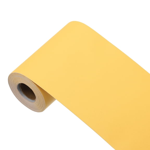 Uxcell 393"x3.9" Yellow Wallpaper, Peel and Stick Wallpaper, Yellow Contact Paper Solid Color Vinyl Self-Adhesive Wall Paper Decorative for Wall Covering