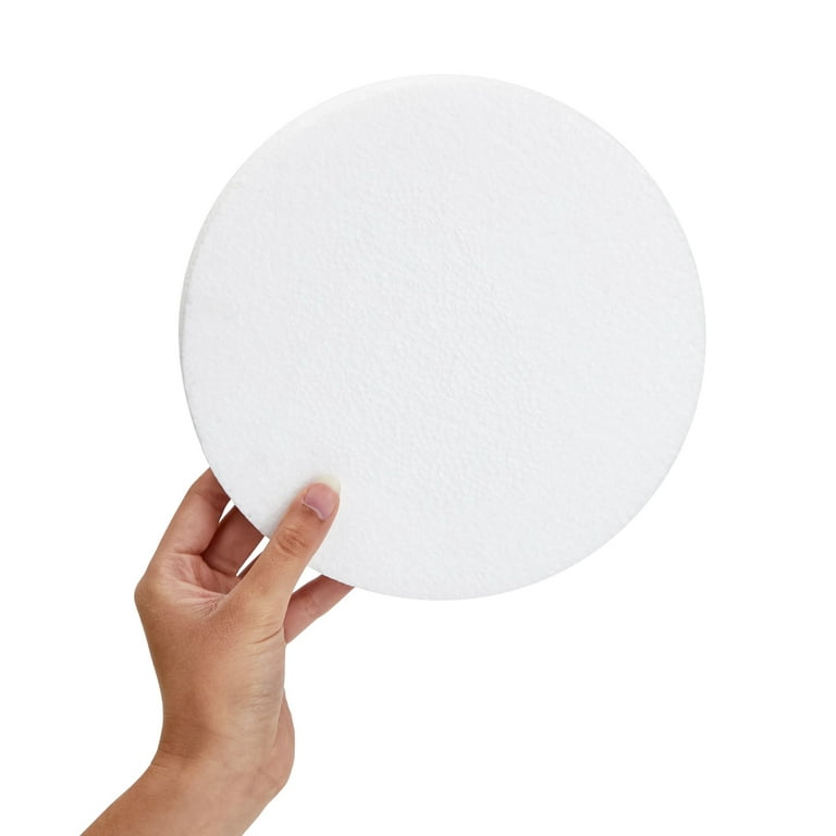 8 Inch 10-Pack Foam Circles for Crafts (1 Thick), Polystyrene Round Foam  Disc for DIY Projects, Cakes and Decorations, Sculpture, Modeling, Arts and