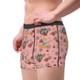 thumbnail image 2 of Fotbe Retro 70s 60s Hippie Flower Calzoncillos Tipo Boxer con Bolsa de Soporte Total para Hombre, X-Temp Fresco, Transpirable y de Secado Rápido-Small, 2 of 5