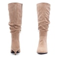 thumbnail image 2 of LOVE STEETLY Women's Extra Wide Calf Knee‑High Slouchy Boots, True Wide Width Kitten Heel Plus Size Comfort Boot., 2 of 7