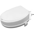 PEPE Toilet Seat Risers for Seniors with Lid (4"), (Not Returnable