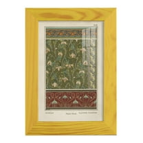 Nouveau Decorative VI - Framed Print w/glass - Sunflower Yellow