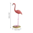 thumbnail image 2 of Worgeous Vivid Pink Flamingo Decoration Resin Figure for Home Office Decor Use 12.5 Inch, 2 of 8