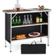 thumbnail image 1 of Costway Mesa de Camping Plegable, Mesa de Picnic Portátil de Aluminio con Estantes Abiertos de 2 Niveles y Tablero Amplio, Tela Oxford y Bolsa de Transporte, Mesa Plegable Ligera para Picnic, Barbacoa, 1 of 4