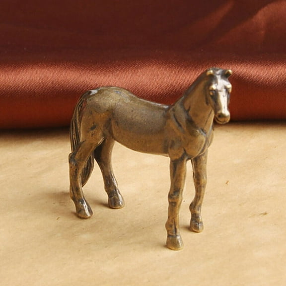 New Brass Mini Horse Figurines Statue House/Office Ornaments Animal Figurines