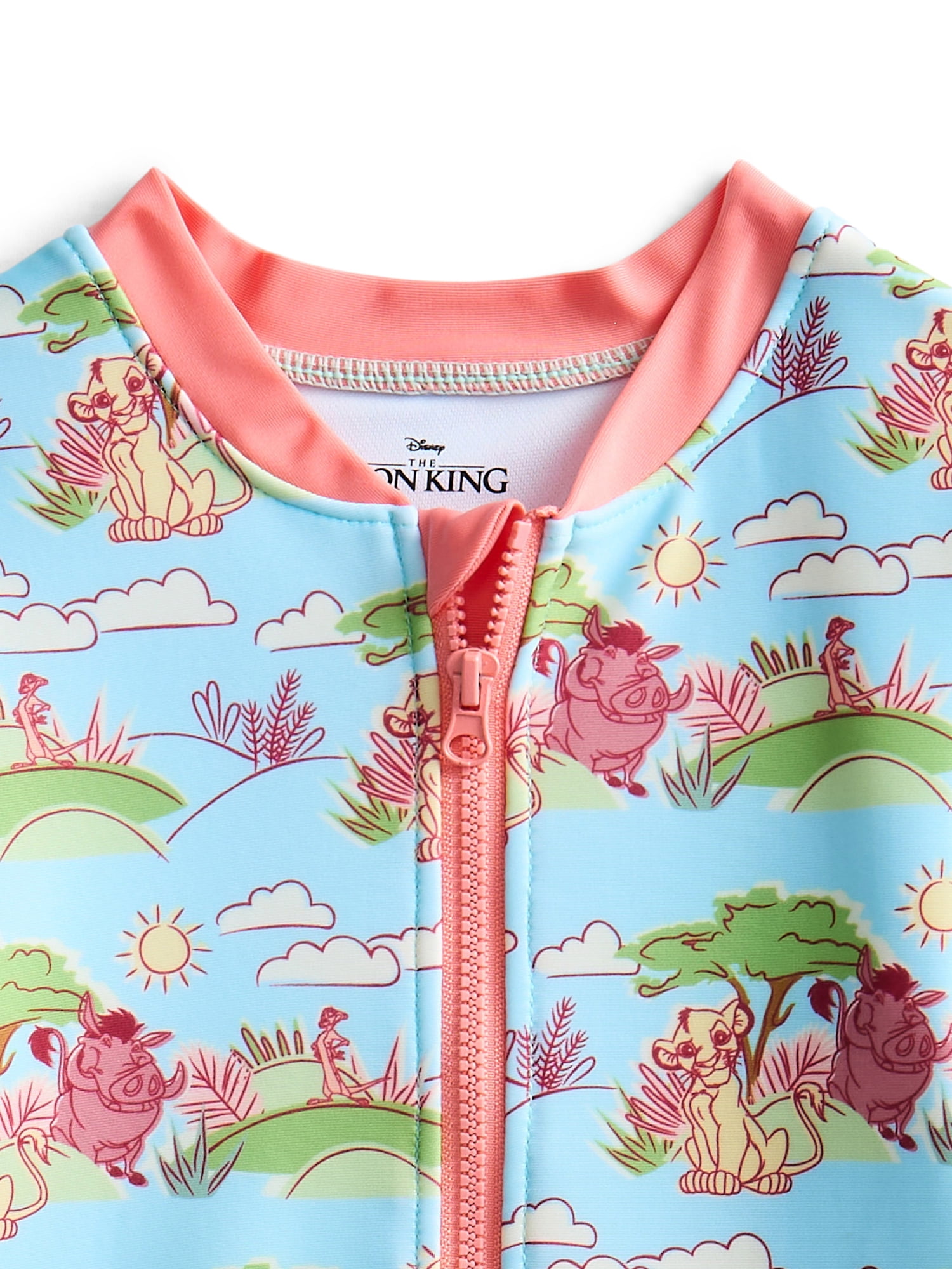 Character Toddler Girl Rash Guard Swimsuit, Sizes 12M-5T