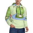 thumbnail image 2 of Sikiie Frog Amanita Mushroom Men's Hoodie, Essentials Hoodie, Sweatshirt, Pullover Hooded Sweatshirt for Men-X-Large, 2 of 7