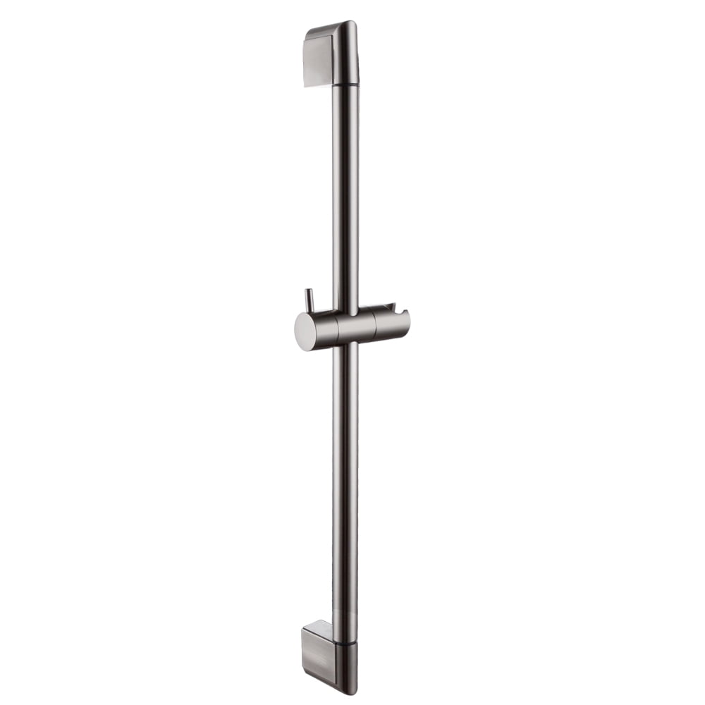 Weirun Bathroom 26-Inch SUS304 Stainless Steel Height/Angle Adjustable Shower Head Slide Bar with Brass Handheld Showerhead Holder Brushed Nickel