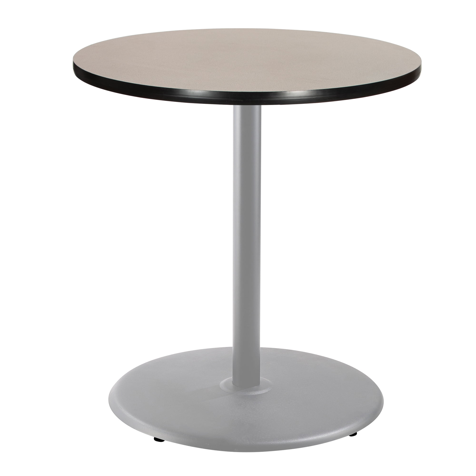 Hampden Furnishings Bennet Collection Round Grey Cafe Table, 42" Height, 36" Top