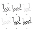 thumbnail image 3 of maskred Strong And Durable Hanger Hooks Flexible For Space-saving Storage Multi-functional Storage Door Hook white 4 Hooks, 3 of 6