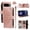 Pink, variant on For Google Pixel 10 / 10 Pro Wallet Case, 9 Card Slots RFID Blocking Crossbody Leather Cover, Zipper Pocket, Detachable Wrist & Shoulder Strap, Magnetic Shockproof Protective Phone Case for Women