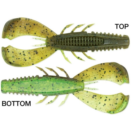 Rapala CrushCity Cleanup Craw soft bait 3 Green Pumpkin Chartreuse Pepper