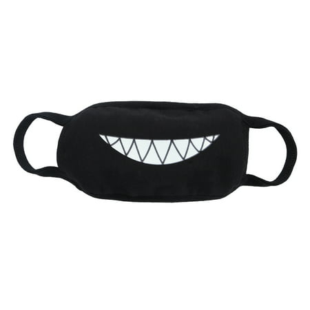 Men and women Boys and Girls Cotton Teeth Luminous Anti-Dust Mouth face Mask Anime Halloween Gift Cosplay