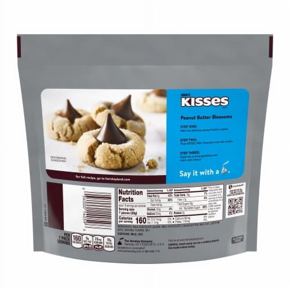 2X-HERSHEY'S KISSES Milk Chocolate Halloween Candy Family Pack - 17.9 oz - 1 pk