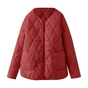 Diamond Collarless Lightweight Quilted Short Cotton Padded Jacket