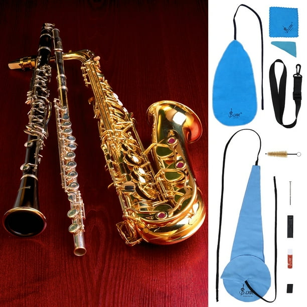 EECOO LADE 10 in 1 Saxophone Cleaning Kit Sax Clean Cloth Mouthpiece